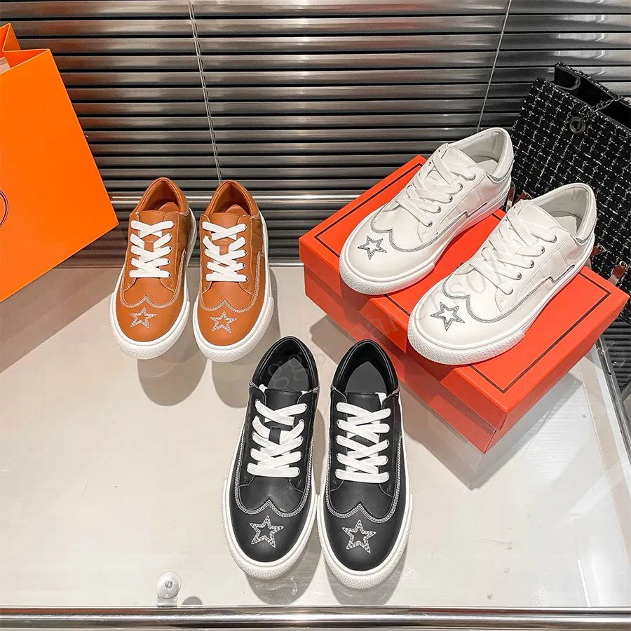 Designer casual schoenen out of office sneaker Dames platte lage sporttrainers sterren hardloopschoen bruin zwart witte sneakers