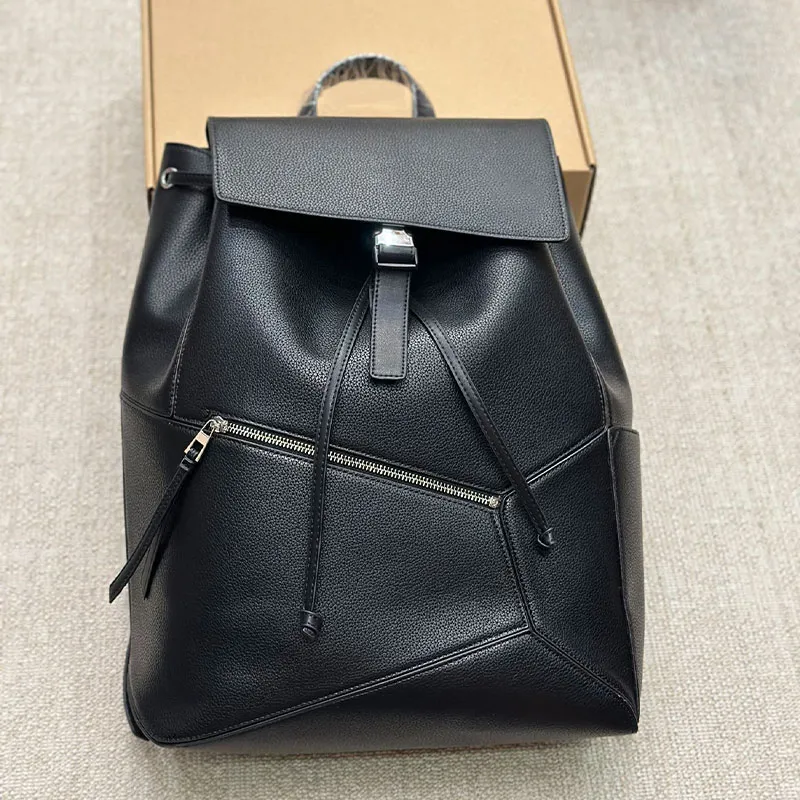 公式限定 福袋 - 公式通販オンラインショップ Leather DHgate.com:Genuine Black Stylish Backpack: Puzzle ジャケット・アウター