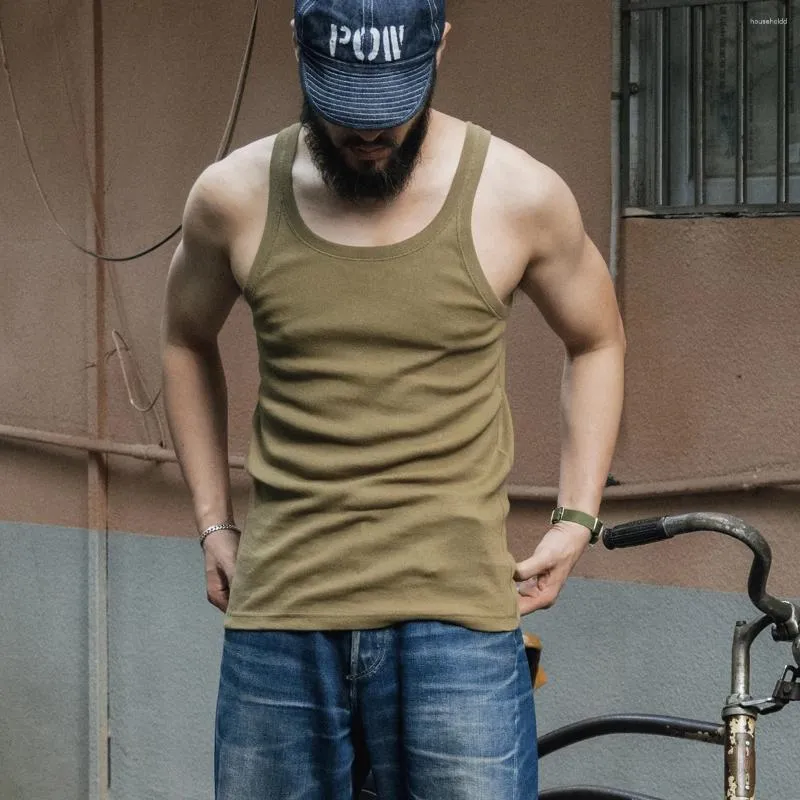 Camisetas Sin Mangas Para Hombre Bronson Old Fashion Camiseta Sin Mangas De Algodon Acanalado Con Tirantes Finos Para Hombre De 15 11 DHgate