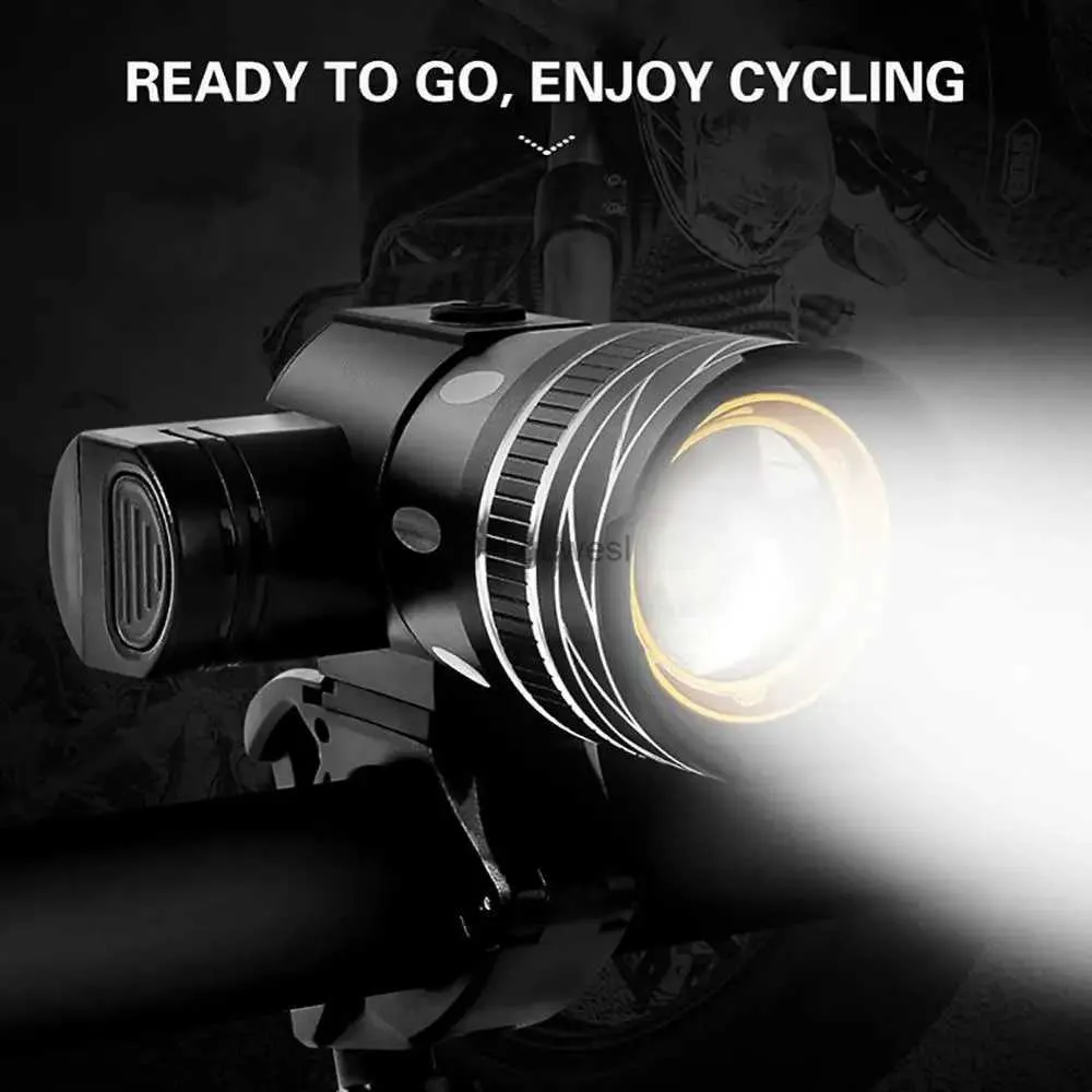 Autres accessoires d'éclairage Z30 15000LM LED Light Bike / Vélo / Ensemble de lumière USB Rechargeable Phare / Lampe de poche Lampe de cyclisme zoomable étanche pour vélo YQ240205