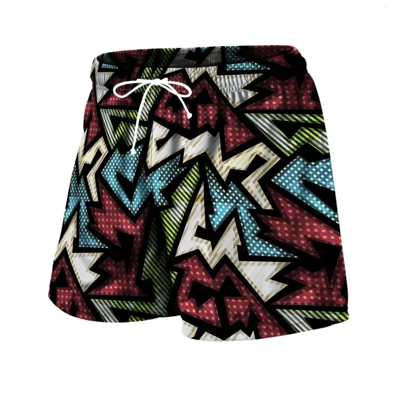 Shorts pour hommes Mode Stripe Art Imprimé Casual Hommes Femmes Courir Gym Été Hip Hop Streetwear Plage Pantalon d'entraînement Mâle