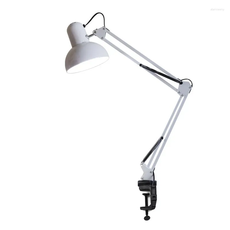 Tafellampen 2024LED Lange Arm Oogbescherming Nagelverbetering Ciliaire Lamp Vloer Schieten Clip Nachtkastje Leren Werk Reparatie Tattoo