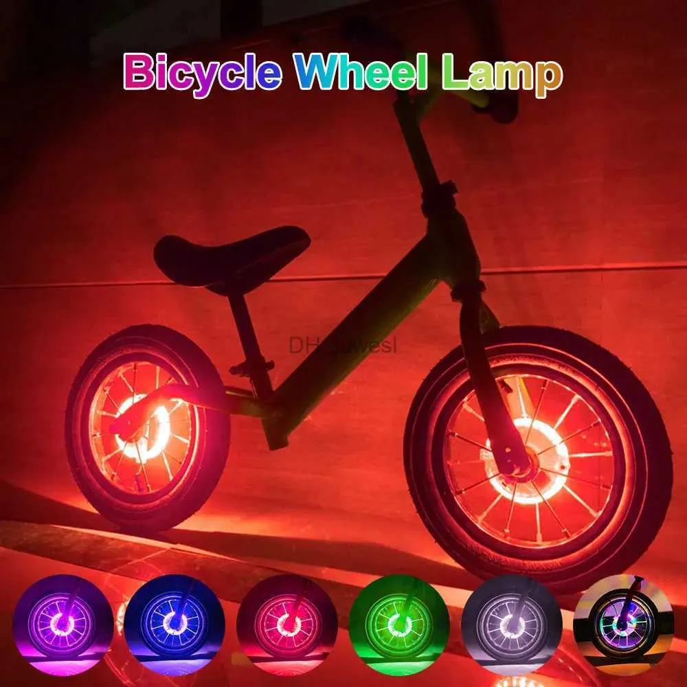 その他の照明アクセサリー22 LEDフラッシュスポークライトインテリジェント誘導自転車ホイールライトUSB充電式バランスカードラムライトタイヤタイヤバルブランプYQ240205