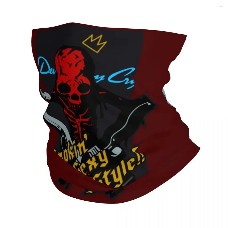 Bandanas Devil May Cry Video Games Bandana Neck Warmer Men Women Winter Ski Tube Scarf Gaiter Face Cover