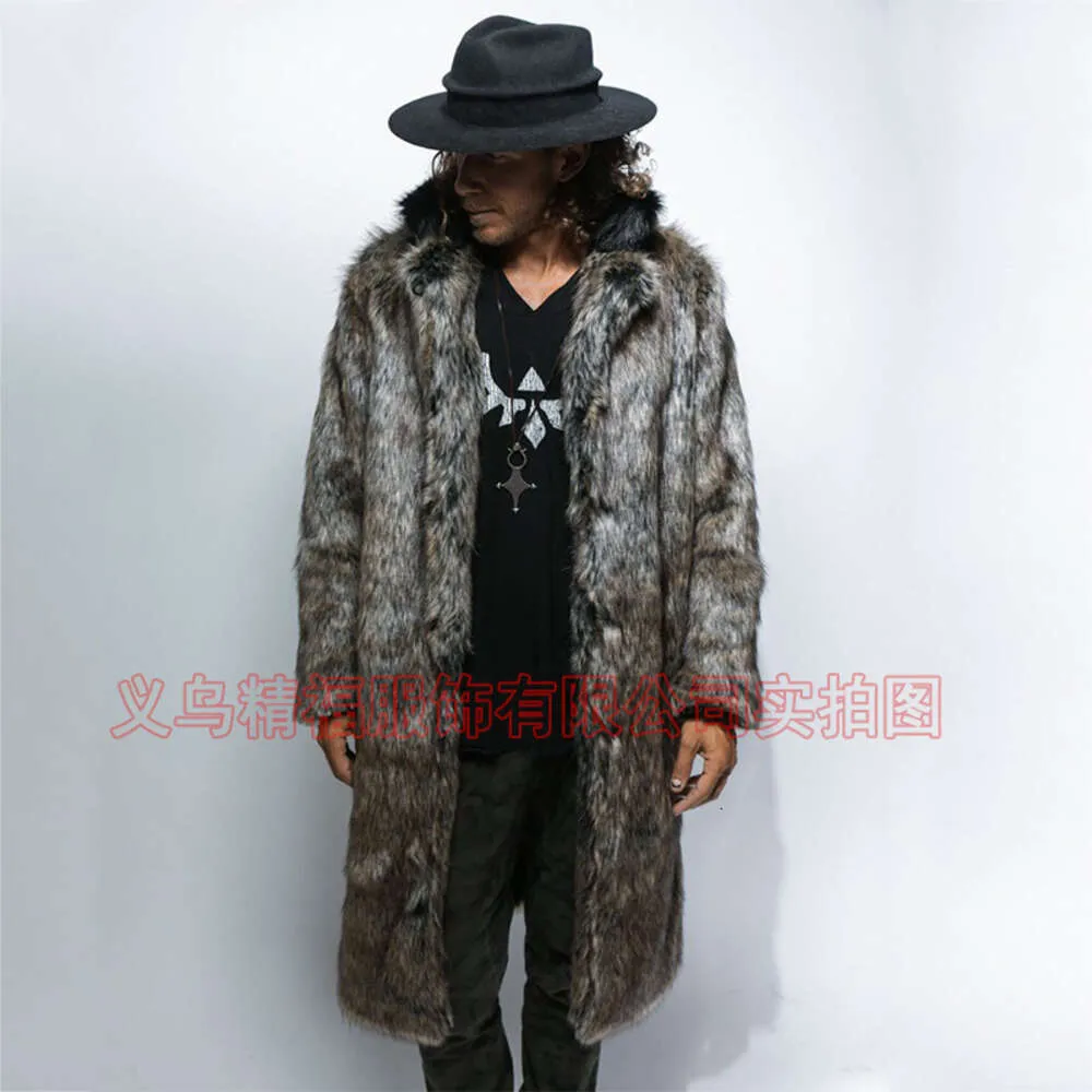 Fur Coat Mens Autumn and Winter Artificial Designer Mink 6D6Y