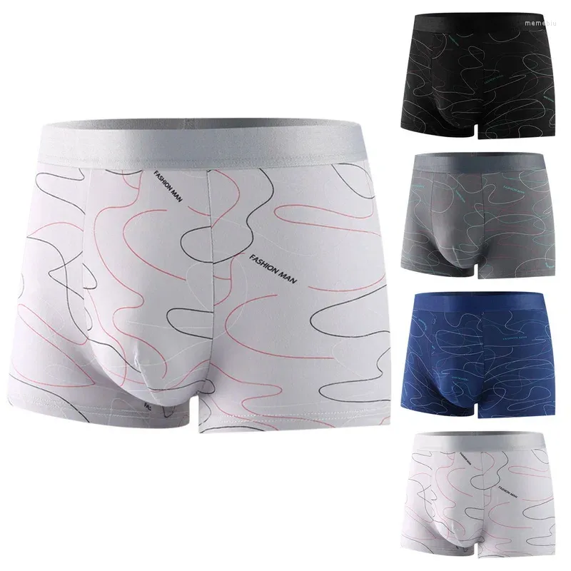 Calzoncillos Ropa interior para hombres Boxers Bragas Cintura media Hombre Sin costuras Antibacteriano Comfort Briefs XL-4XL