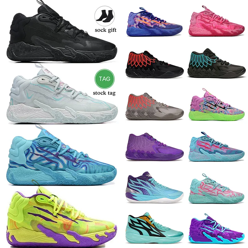 Chaussures de basket-ball de lamelo de concepteur de vente chaude Femmes Hommes MB02 MB03 Rick et Morty Queen City Fade Galaxy Nouvel An lunaire Jade Mocassins Sport Baskets Baskets