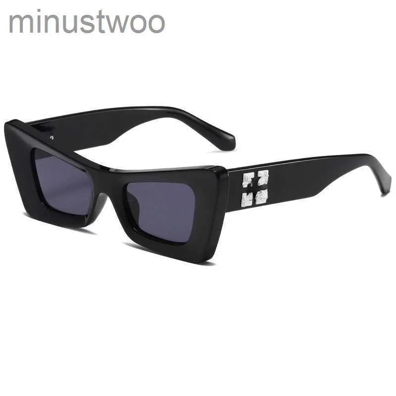 Luxus-Sonnenbrille, modisch, weiße Rahmen, Stil, quadratisch, Marke, Herren, Damen, Sonnenbrille, Pfeil x schwarzer Rahmen, Brillen, Trend-Sonnenbrille, helle Sport-Reise-Sonnenbrille 31O9