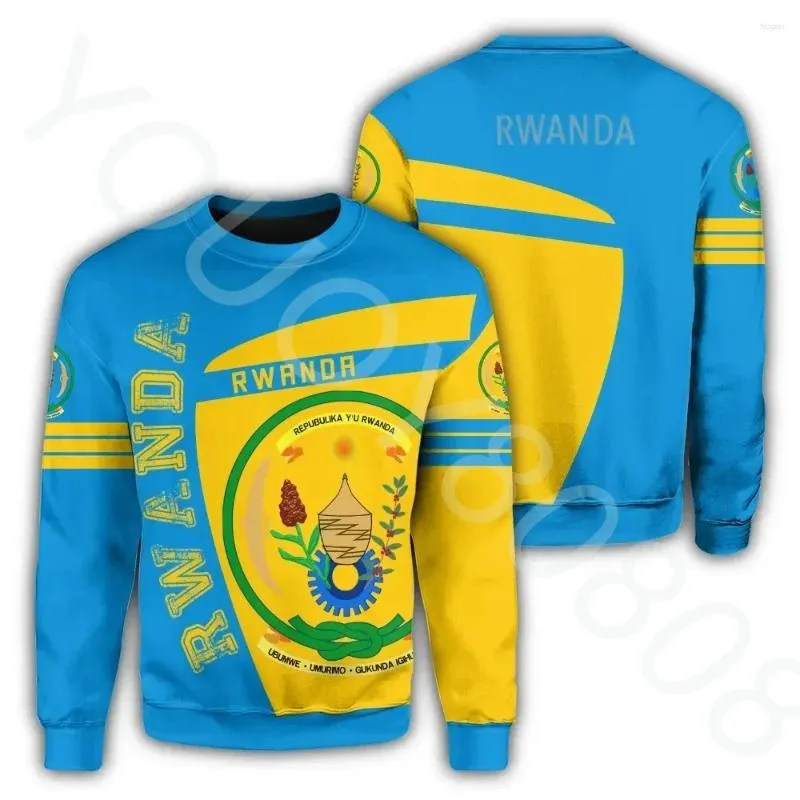 Men's Hoodies 2024 Africa Region Rwanda Sweatshirt Sports Premium Fall Clothing Sweater 3D Printed Casual Top