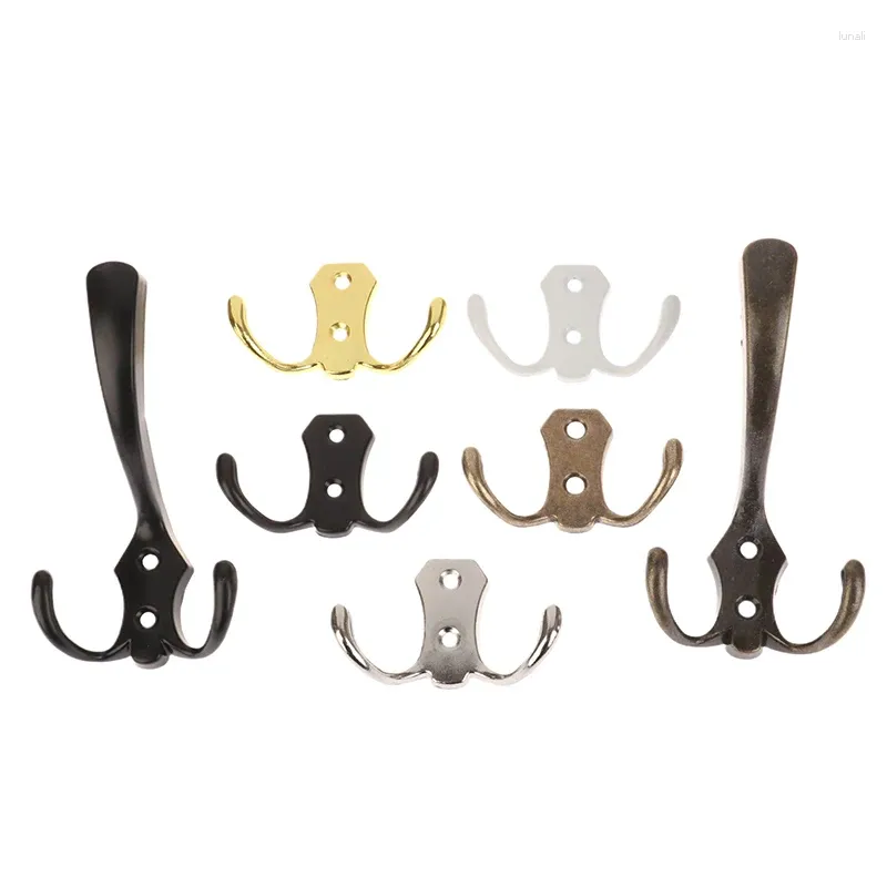 Badtillbehör Set 1 PC Modern 3/2 Hooks Klädrock Hook Wall Mounted Robe Rack Hat Hanger For Bedroom Entryway