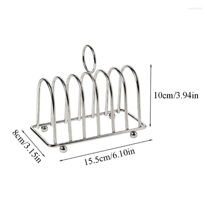 Kök förvaring hälsosamt rostfritt stål tillbehör levererar non-stick toast bröd rack hållare skivor skivor