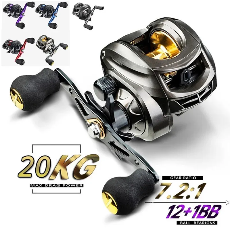 Linnhue Fishing Reel Baitcasting Hazır Stok 72 1 Yüksek Hızlı 8kg Maks Drag Gri Altın Tuzlu Balıklar için Balıkçılık 240119