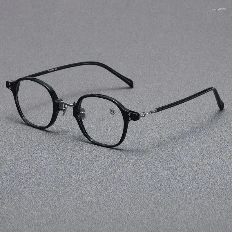 Solglasögon ramar koreansk stil ren titanläsningsglasögon för män optiska linser kvinnors glasögon ram rund trendig mångsidig glasögon