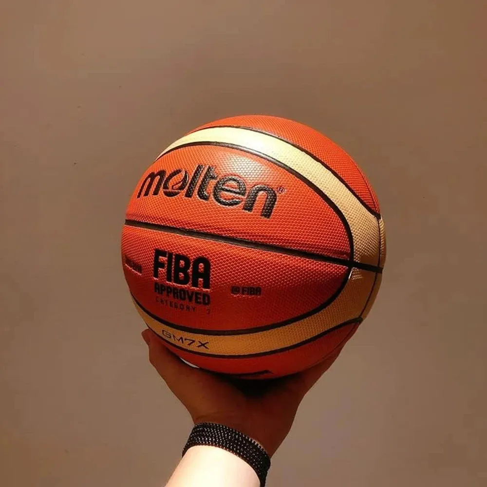 Molten GM7X Basketball PU Size 7 Officiell certifieringskonkurrens Standard Ball Men's and Women's Training Y240127