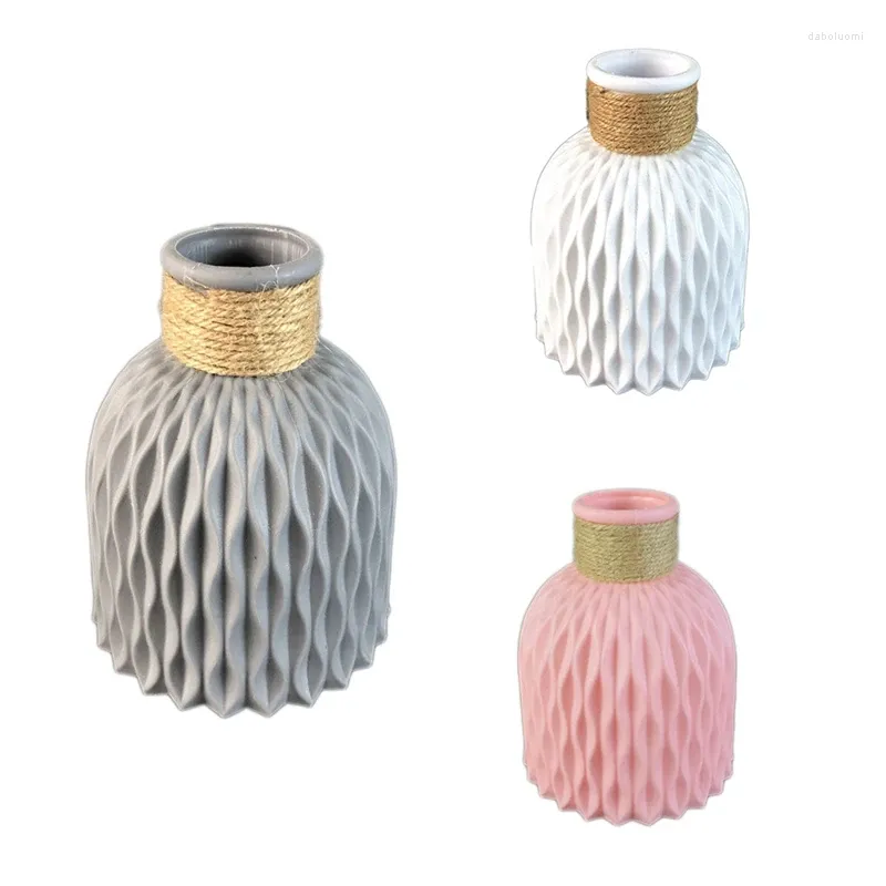 Vases Imitation Céramique Fleur Vase En Plastique Décor À La Maison Plante Verte Conteneur A