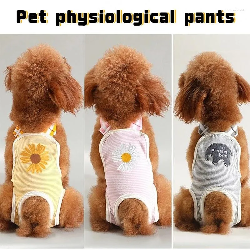 Abbigliamento per cani Pantaloni fisiologici per fasciatoio lavabile femminile Pannolini per animali mestruali