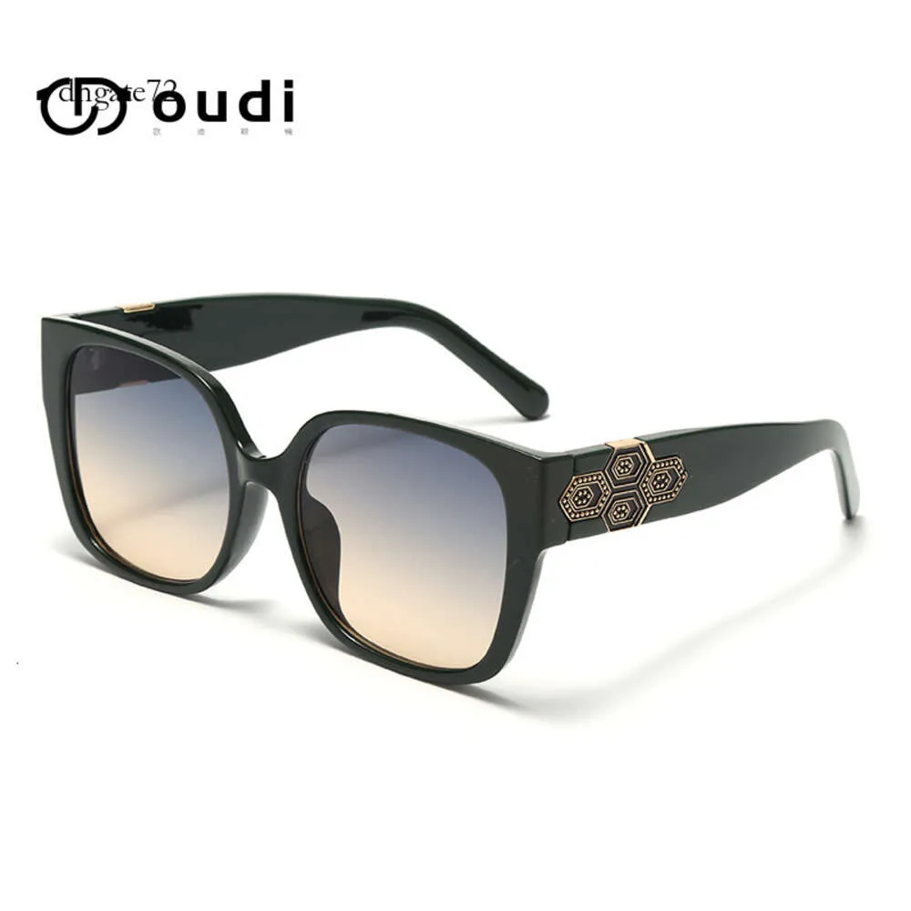 lunettes de soleil hommes 21018 grand cadre imprimé léopard, lunettes de soleil carrées dégradé UV400 à la mode pour femmes, lunettes