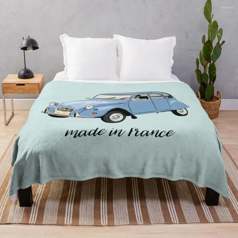 Coperte Citroen 2cv BlueThrow Coperta extra large in velluto di lusso