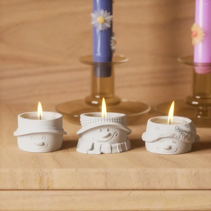 Narzędzia rzemieślnicze Święta Święta Świeczca Uchwyt silikonowy do betonu i cementu DIY Tealight Jesmonit Form Decor Home Decor