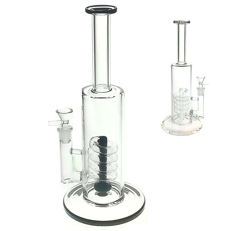 Verre Hookah Bongs Pipes Rig Hauteur: 12,5 pouces Stright avec bol de 19 mm 800G / PC GB051