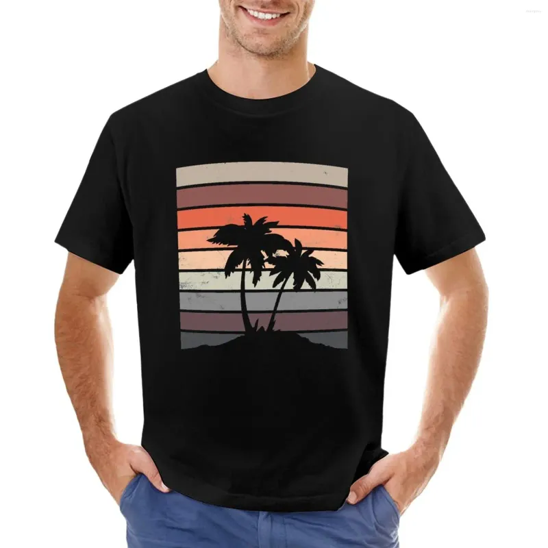 Homens camisetas Sunset Holidays Palms Beach Party Surfer Ocean Gift T-shirt Suor Secagem Rápida Blanks Meninos Animal Print Mens Alto Camisetas