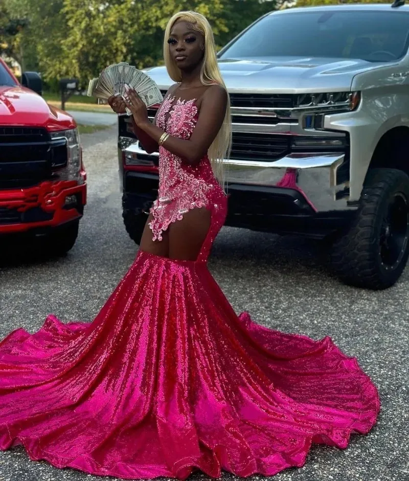 Gorgeous Appliques Shiny Sequin Lace Prom Dresses, 2024 Prom Dresses, Newest Prom Dresses Gorgeous Appliques Shiny Sequin Lace Prom Dresses, 2024 Prom Dresses, Newest Prom Dresses