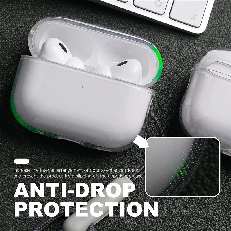 För AirPods Pro 2 Air Pods 3 Earphones Airpod Bluetooth hörlurstillbehör Solid Silikon Söt Skydd Cover Apple Wireless Charging Box Stuffsäker 5nd Case