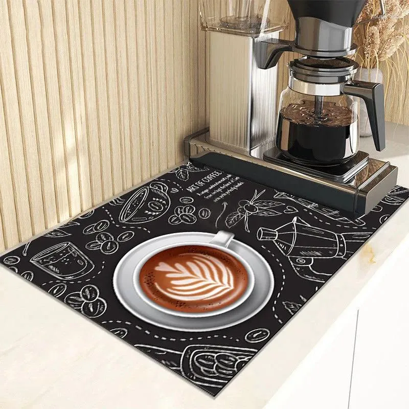 Table Mats Coffee Machine Mat Kitchen Bar Dishwashing And Drainage Silicone Dining Insulatio Special