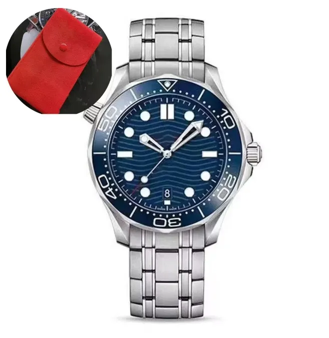 AAA Quality Designer Watch Mens Watch Hochqualität Sea 007 Master James Leder Bond Orologio UOMO Automatische Mechanik Jason007 Uhr mit Logo