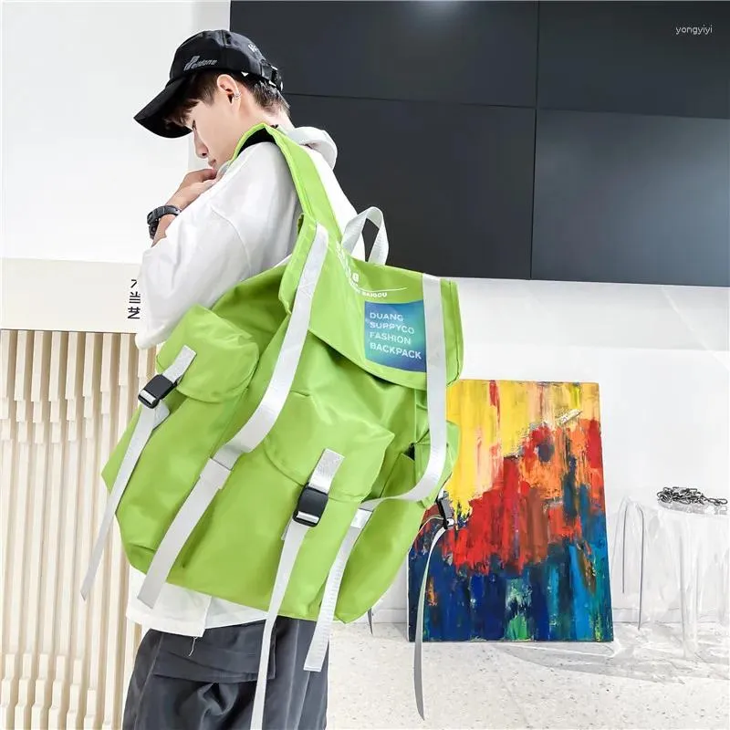 Backpack Street Fashion TechWear Style Hip Hop Multifuntion Travel School Torba Men Men Casual Sport Wodoodporny laptop