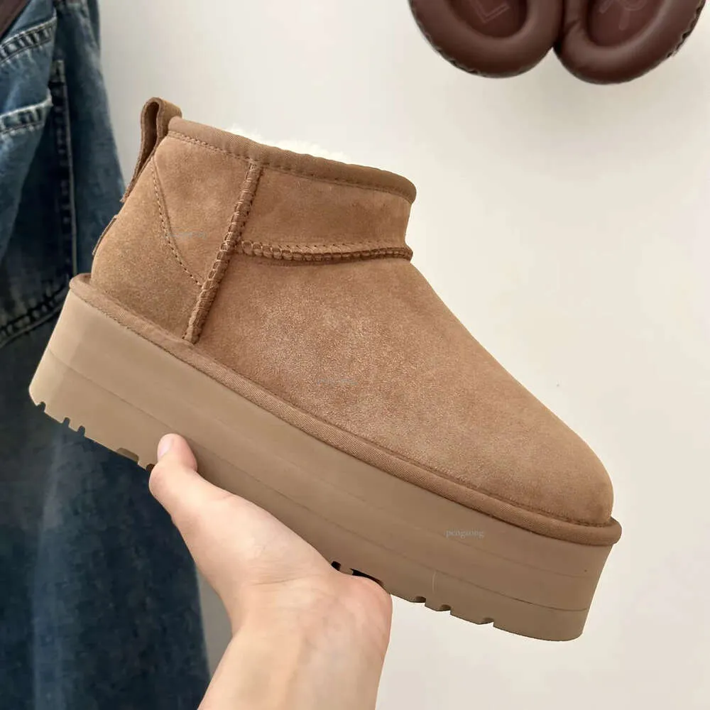 Boos Ultra Mini Platform تقع على حذاء الخردل بذور Driftwood Goat Boot Tazz Slippers Tasman Slides Les Petites Suede Wool Blend Australia 8888 253