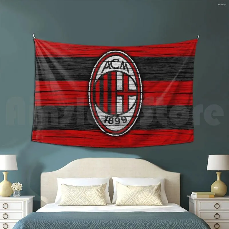 Tapisseries Tapestry Living Room Bedroom Soccer Football Euro Club Italie Inter Game