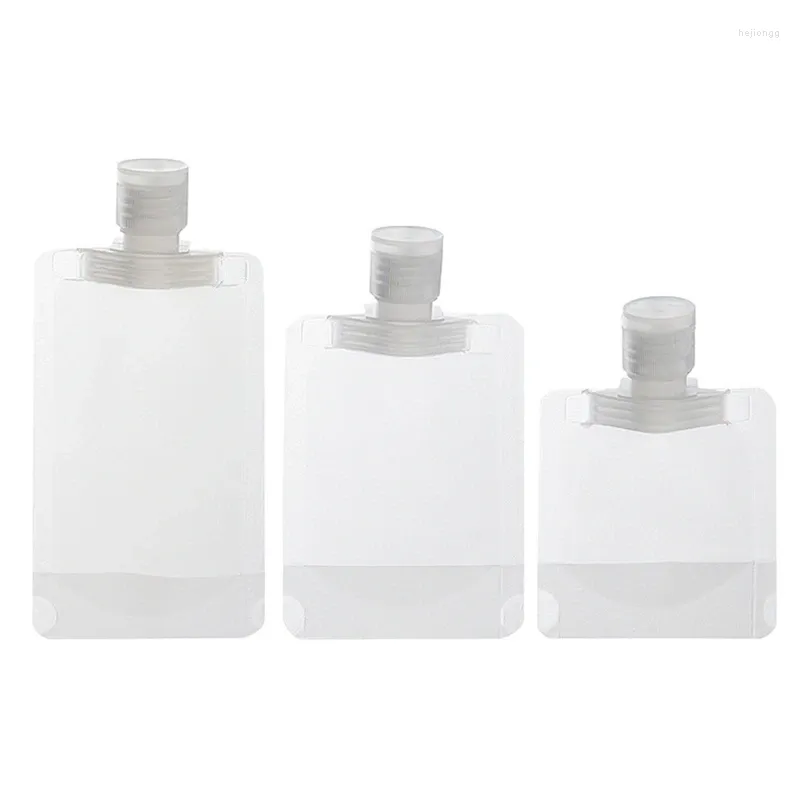 Lagringsflaskor reser kosmetisk lotionpåse påfyllbar klämma för schampo dusch