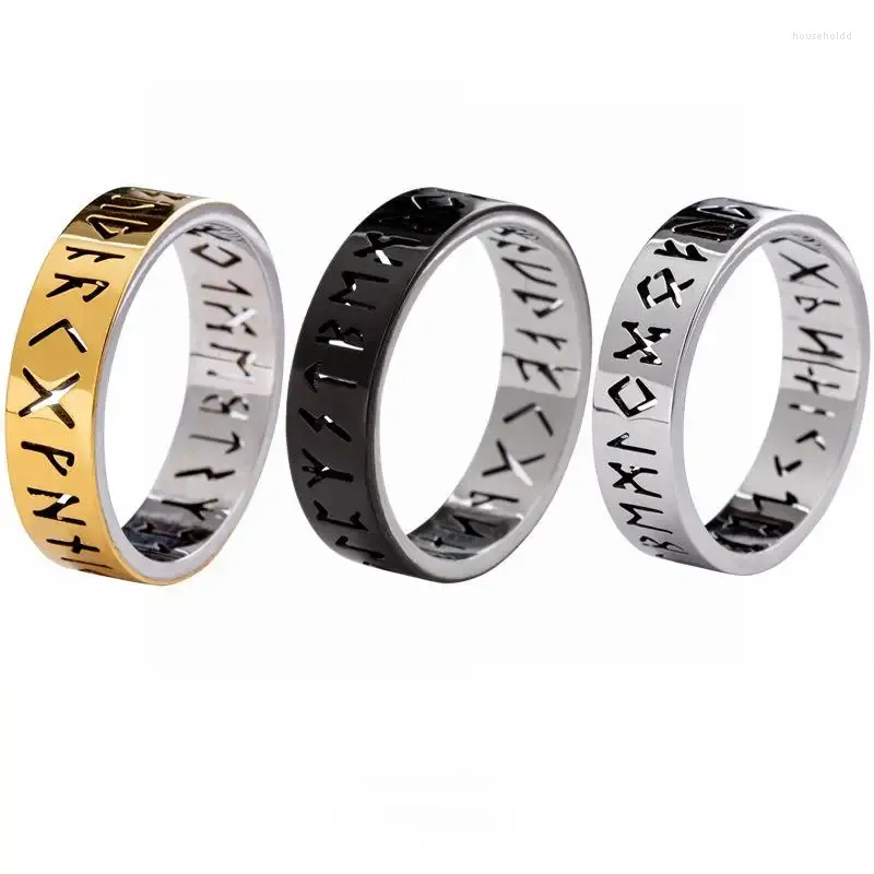 Clusterringen minimalistische Viking Runen voor mannen vrouwen roestvrijstalen ring luxe ontwerper bruiloft sieraden cadeau Anillos Mujer Bague
