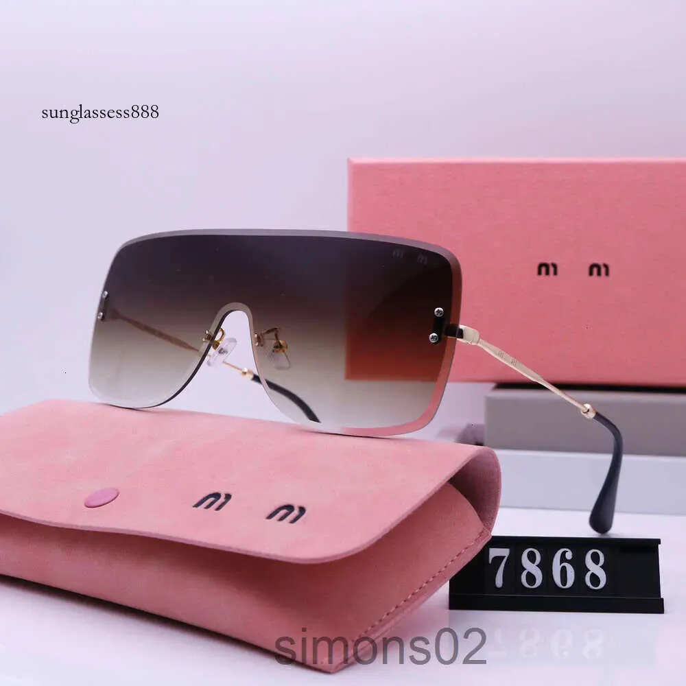 miui sunglasses Designer Mui Sunglasses Cycle Fashion Sports Polarize Miui Sunglass Mens Womans Summer Vintage Driving Beach Tea Rimless Square Sun Glasses 642