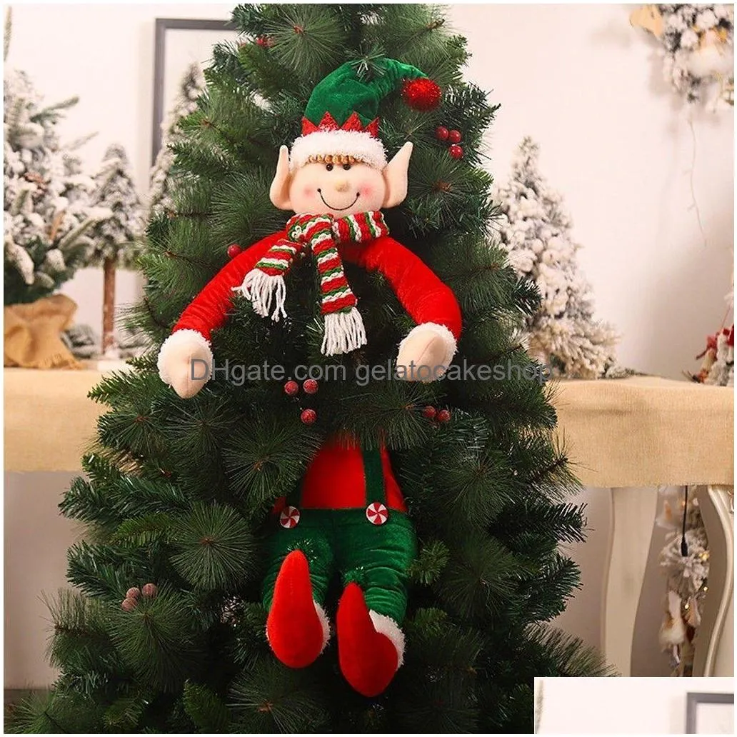 Julekorationer Santa Claus Dolls Merry For Home Gifts Kids Xmas Navidad Natal Kerst Decor Year 5 Drop Delivery Garden Festive DHJM7