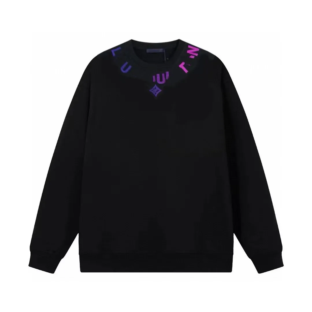 Nowe męskie designerskie bluzy bluzy Sweter Mężczyźni Swatery Pullover Kolor klatki piersiowej gradient haft szczoteczki do zębów logo okrągłe szyję sweter Louis Classic Urban Series