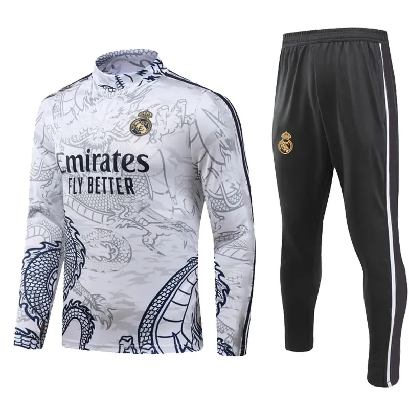 Football Tracksuit For Men And Kids Real Madrid Style With VINI JR
