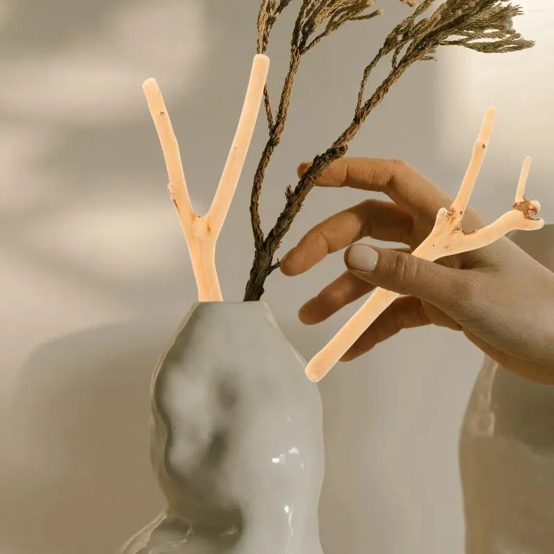 Вазы Деревянная щепа Наполнитель для вазы Свадебные украшения Натуральные сухие ветки Деревянные палочки для поделок