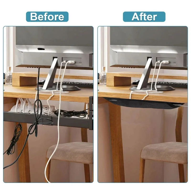 Cable Storage Box TaTaai Clearance 3Pcs Cable Organizer Storage Box ...