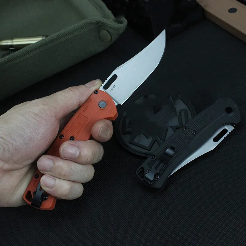 Outdoor BM 15535 Tactical Folding Knife CPM154 Blade Nylon Handle Camping Survival Knives Pocket EDC Tool