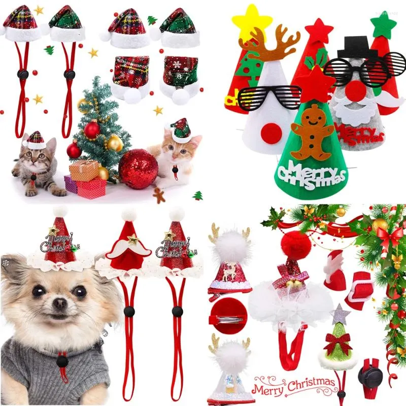 Odzież dla psów 1PCS Cute Pet Caps Christmas Cat Costume Kapelusz Kapelusz Zwierzęta Pielęgnacja Akcesoria