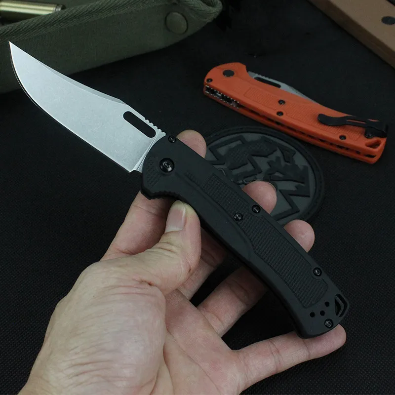 Outdoor BM 15535 Tactical Folding Knife CPM154 Blade Nylon Handle Camping Survival Knives Pocket EDC Tool