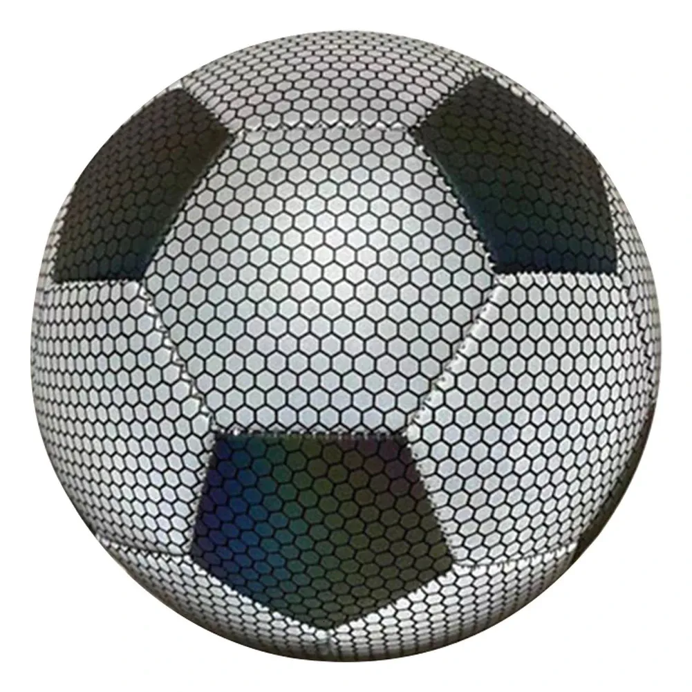 Ballon Foot Lumineux Taille 5 - Réfléchissant, Idéal Pour Jouer De Nuit, Vert, Avec Pompe Et Sac De Transport