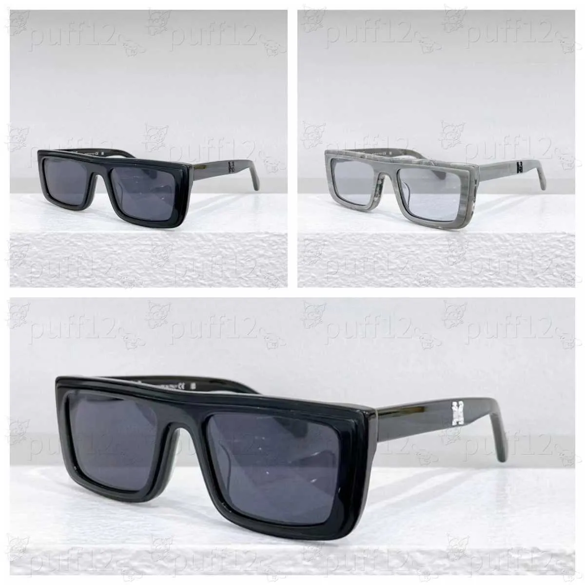 Moda OFF W óculos de sol Luxo Branco designer de luxo para homens e mulheres estilo moda clássico placa grossa preto branco quadrado óculos Popular b 0X15