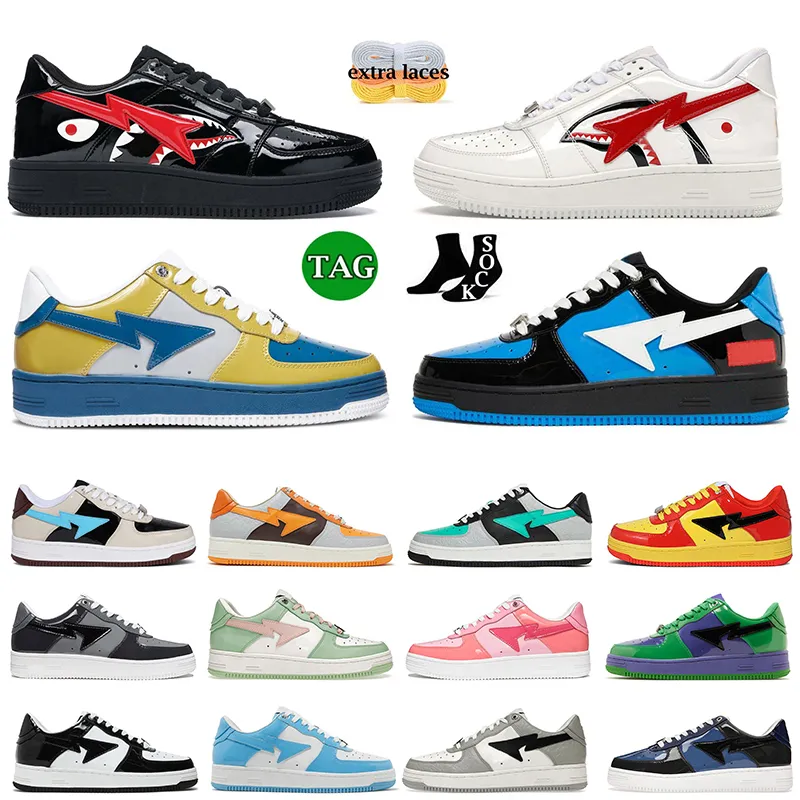 chaussures de créateurs baskets pour hommes femmes bas haut noir blanc unc orange camo vert pastel rose gris plat bapestaes hommes formateurs de mode en plein air