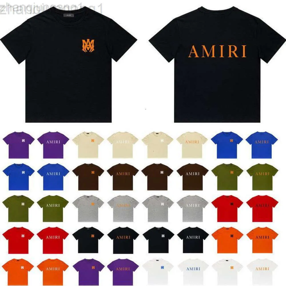 Designer Amris T Shirt Chao brand front and back letters printed casual hip hop high street round neck short sleeve half sleeve T-shirt