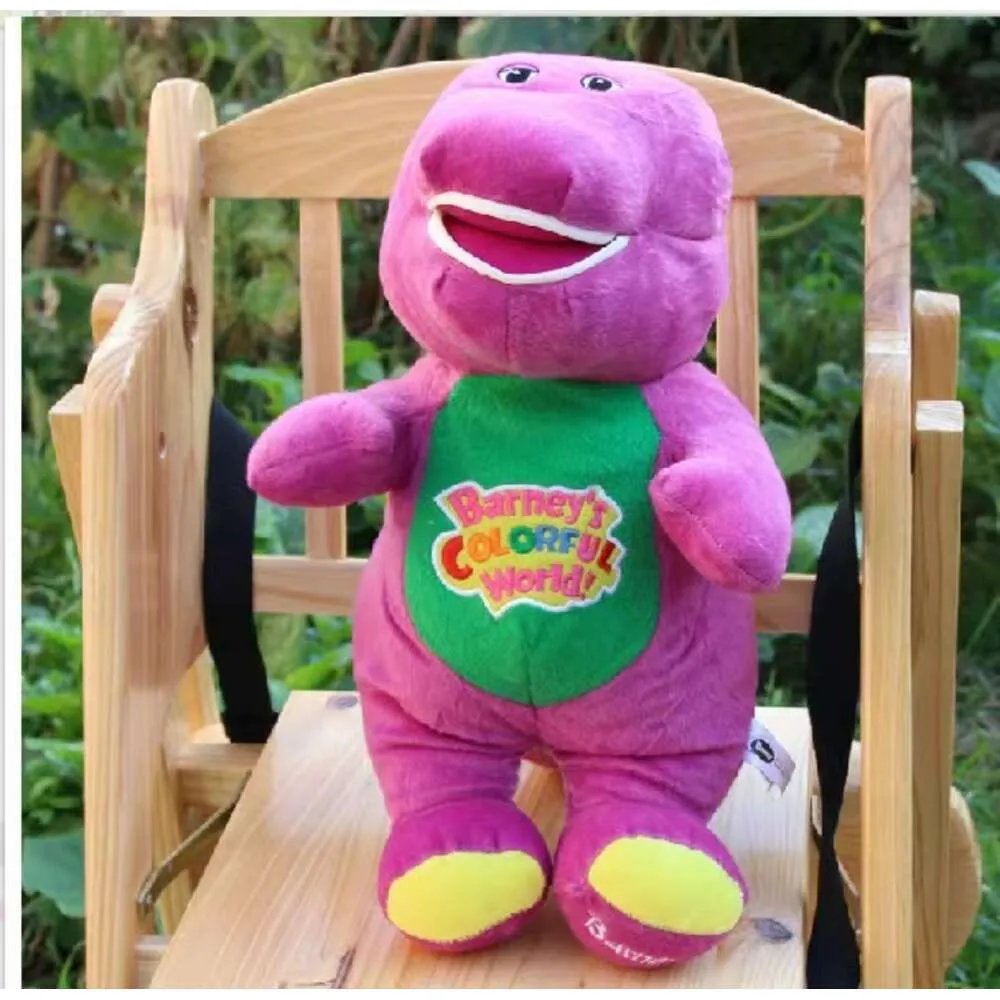 Peut chanter nouveau 30 cm concepteur d'animaux en peluche amis chantants dinosaure Barney 12 je t'aime peluche poupée jouet le cadeau enfants jouets mode