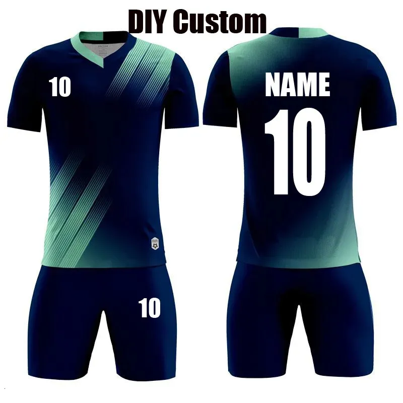 BHWYFC Kids Vuxen Custom Soccer Jersey Set Men Football Uniform Child Kit Shorts Shorts Boys Training Sports 240122