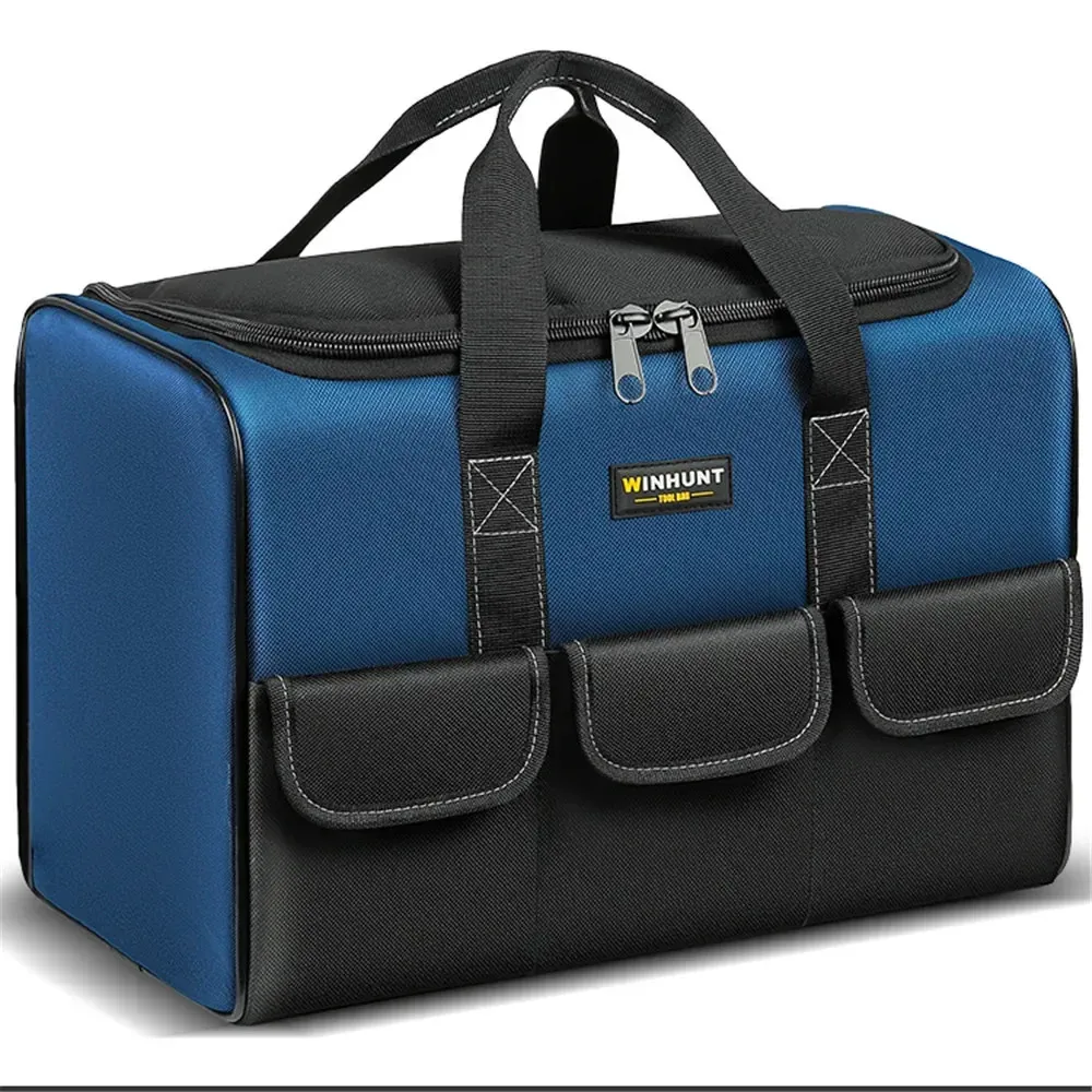 Bolsa de ferramentas de pano oxford quadrada 1680d com 30 mais capacidade à prova d'água multi bolsos organizador bolsa ferramentas para eletricista 240123